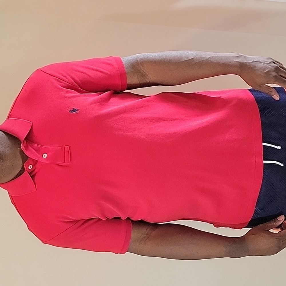 Ralph Lauren Men's Polo Color Red Short Sleeve
